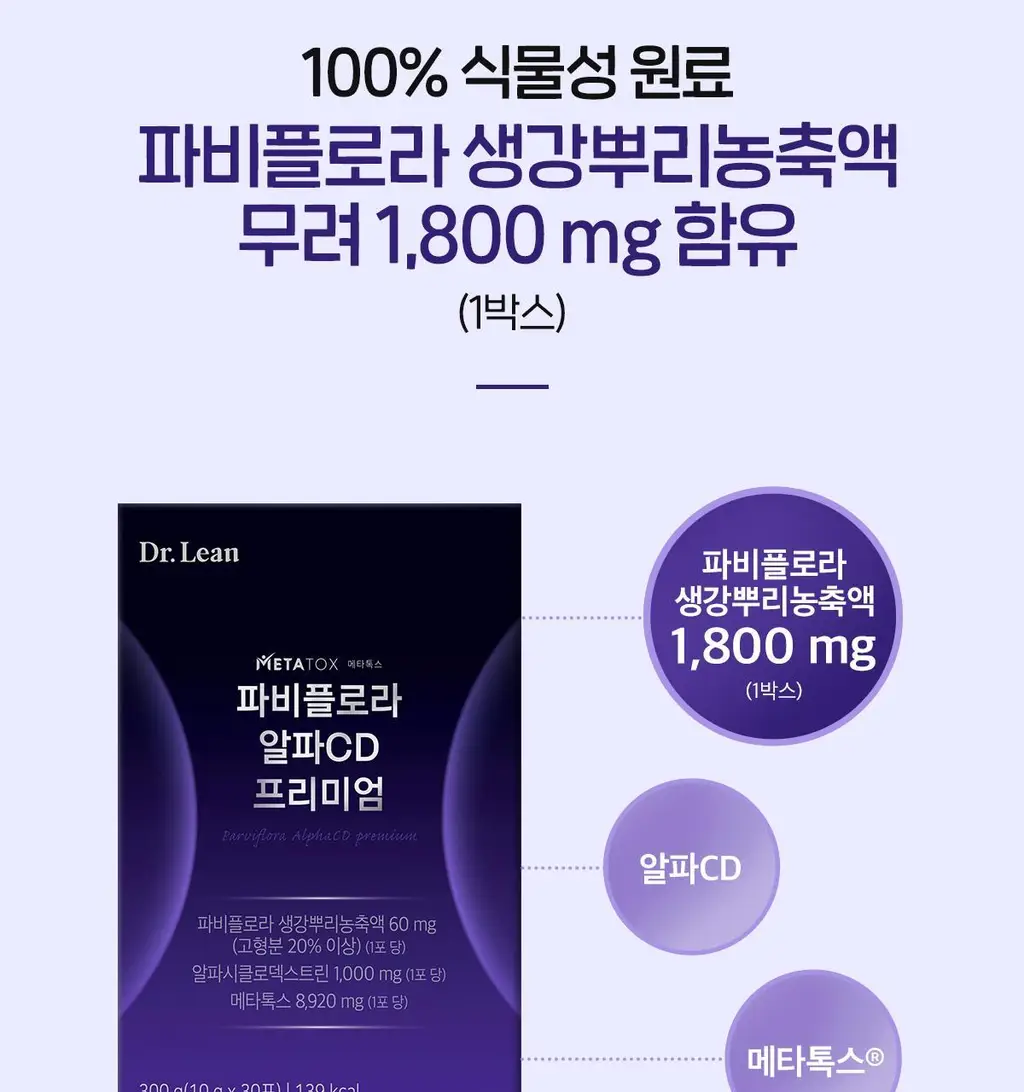 [올영단독] 닥터린 파비플로라 알파CD 프리미엄 10g X 30포 (1개월분) 상세페이지 15